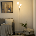 The Prentiss Floor Lamp — 3-Cone Uplighter Standing Lamp