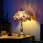 The Thistledown Table Lamp — Stained Glass