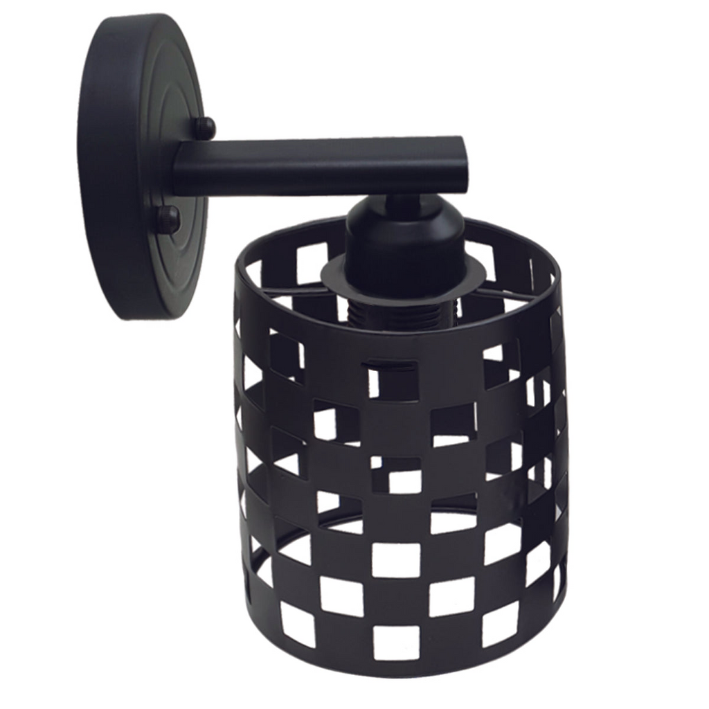 The Barleycroft Wall Light — Perforated Cage Sconce