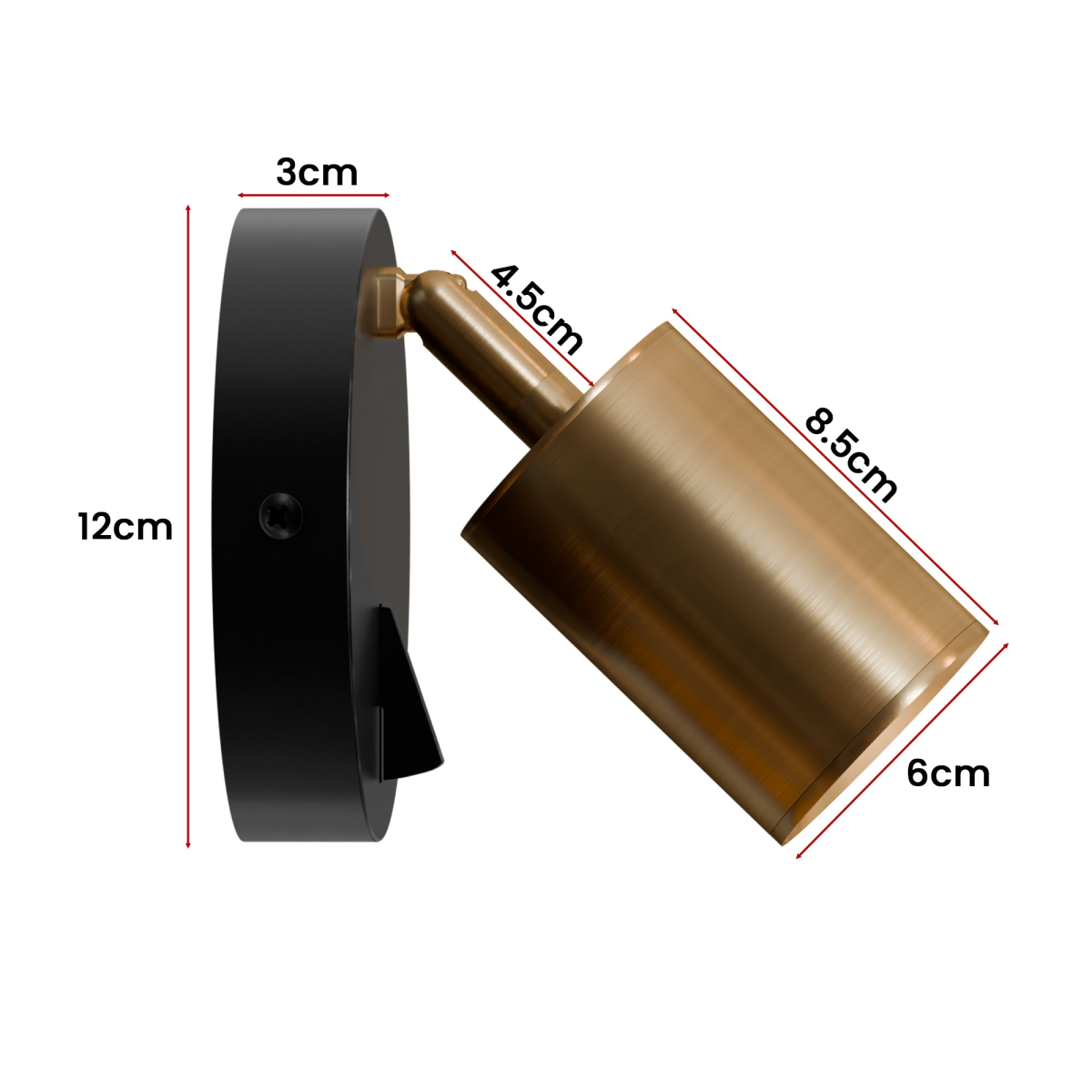 The Corvinwood Wall Light — Rotatable Spotlight