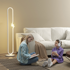The Lyric Floor Lamp — LED Note & Glass Orb Standing Lamp