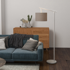 The Winslet Floor Lamp — Rotating Drum Shade Standing Lamp