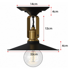 The Bramfield Dual — Flat Shade Wall & Ceiling Light