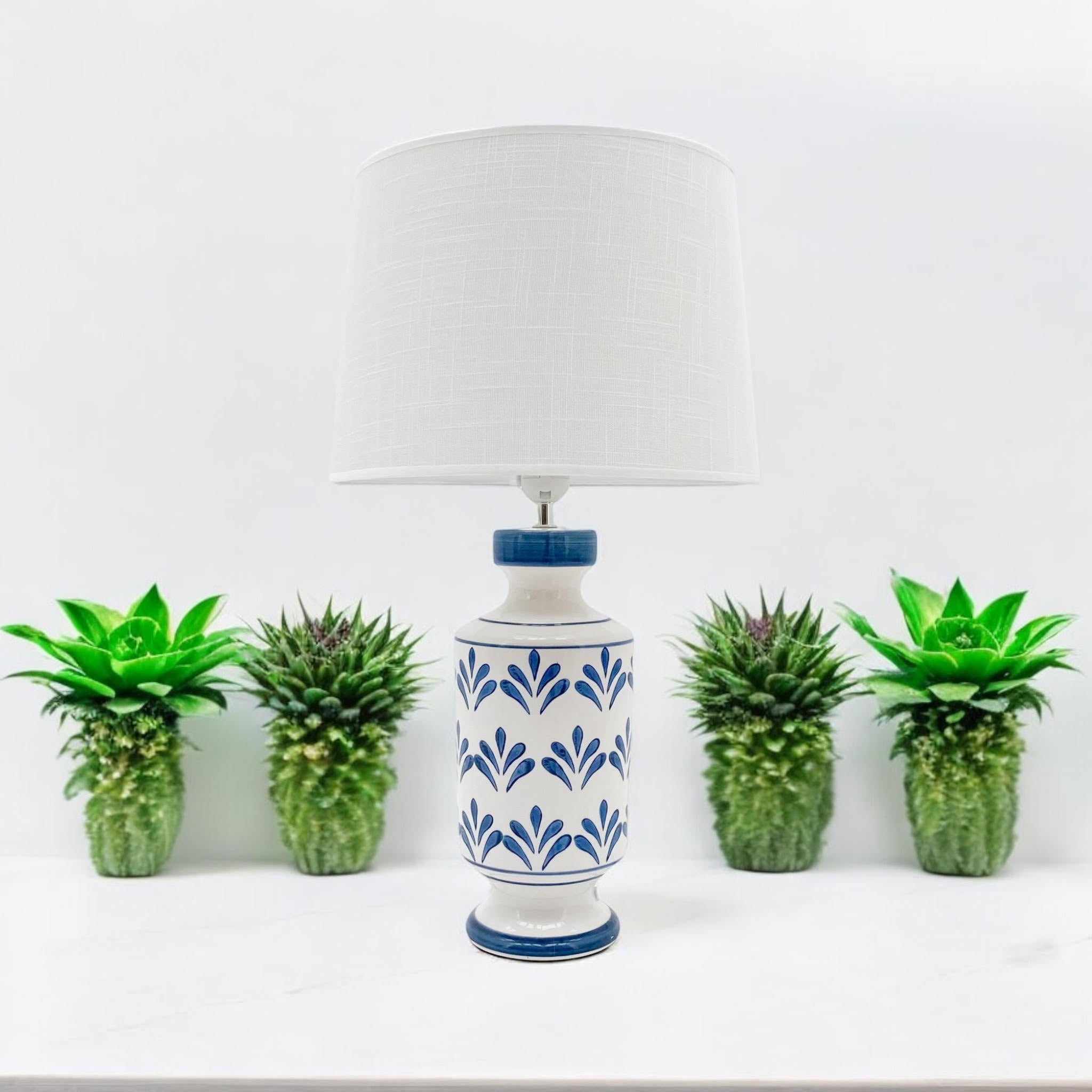 The Kingsley Table Lamp — Blue & White Oriental Ceramic Lamp