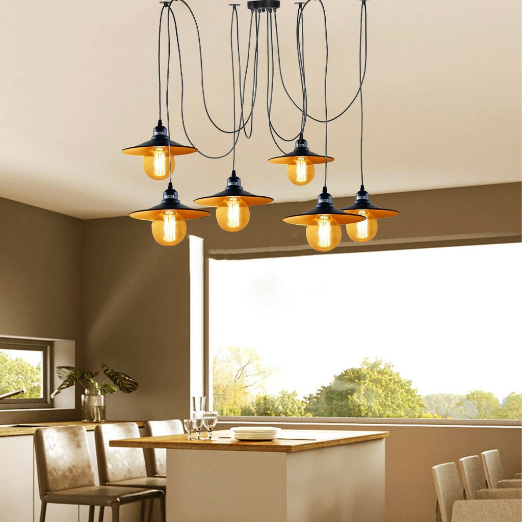 The Draplume Pendant — 6-Way Spider Cluster