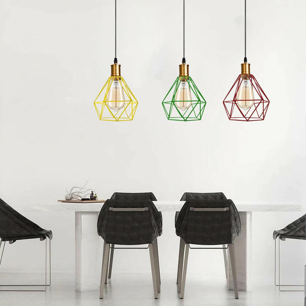 The Prism Pendant — Faceted Cage, Multiple Finishes