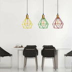 The Prism Pendant — Faceted Cage, Multiple Finishes