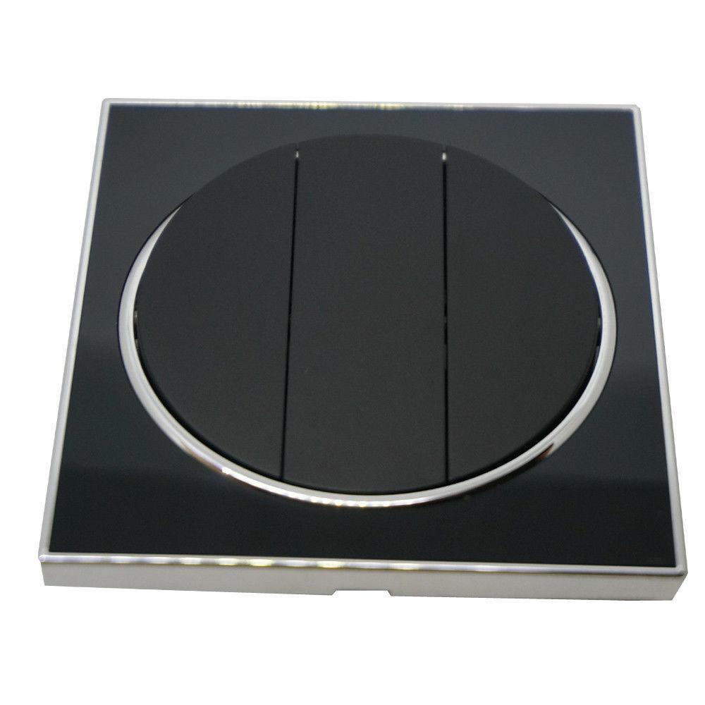 The Obsidian Switch — Black Glass, Round, Triple