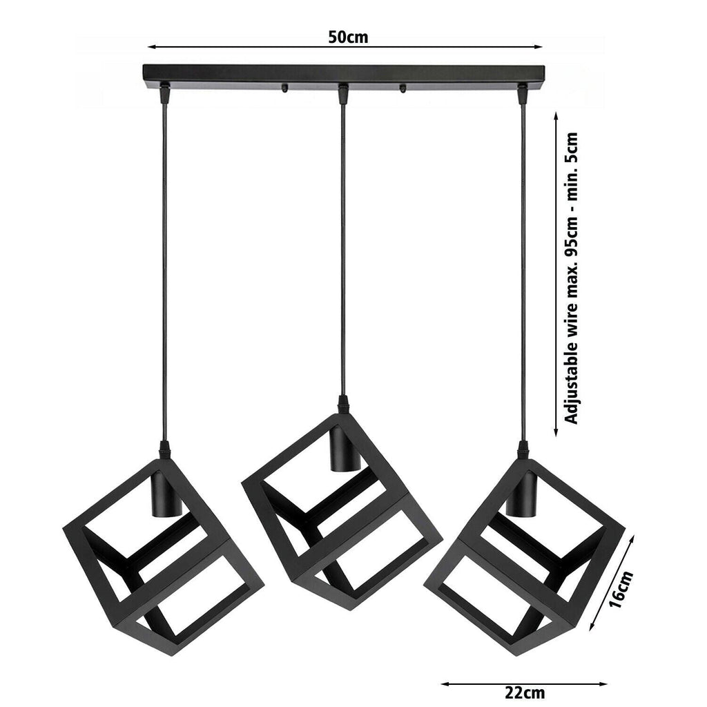 The Prismara Pendant — 3-Cluster Geometric Cube