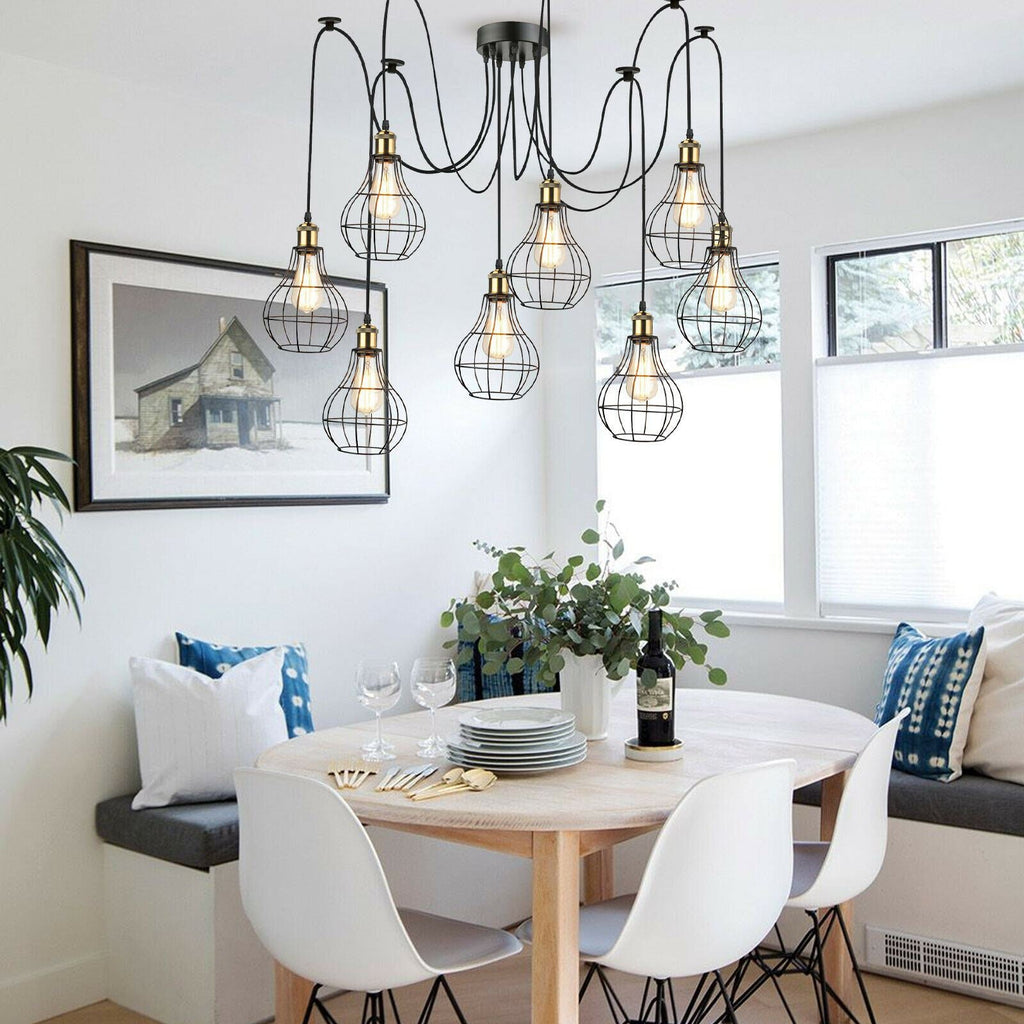 The Ashcombe Chandelier — 8-Arm Spider Pendant