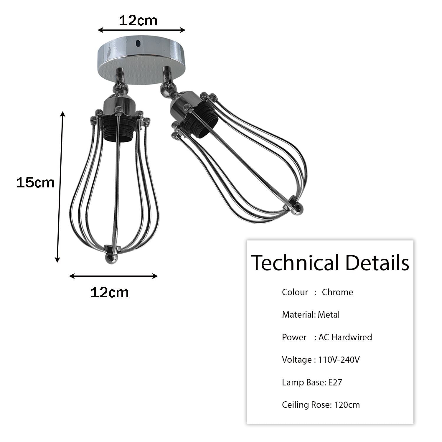 The Chromata Pendant — Twin Arm Cage Fitting