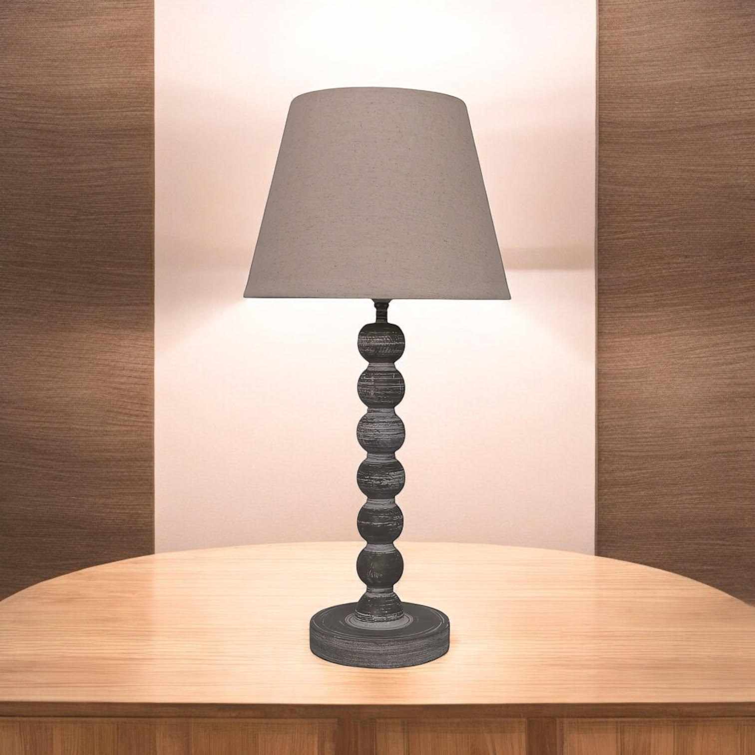 The Winslow Lamp — Washed Wood, Shabby Chic Design