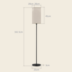 The Osmond Floor Lamp — Linen Shade Standing Lamp
