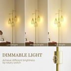 The Corvin Floor Lamp — 3-Cage Industrial Standing Lamp