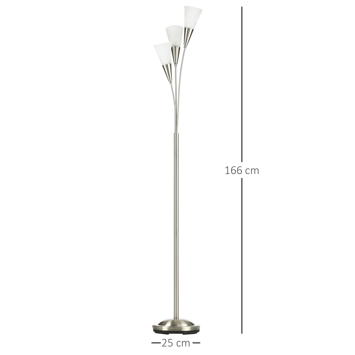 The Prentiss Floor Lamp — 3-Cone Uplighter Standing Lamp