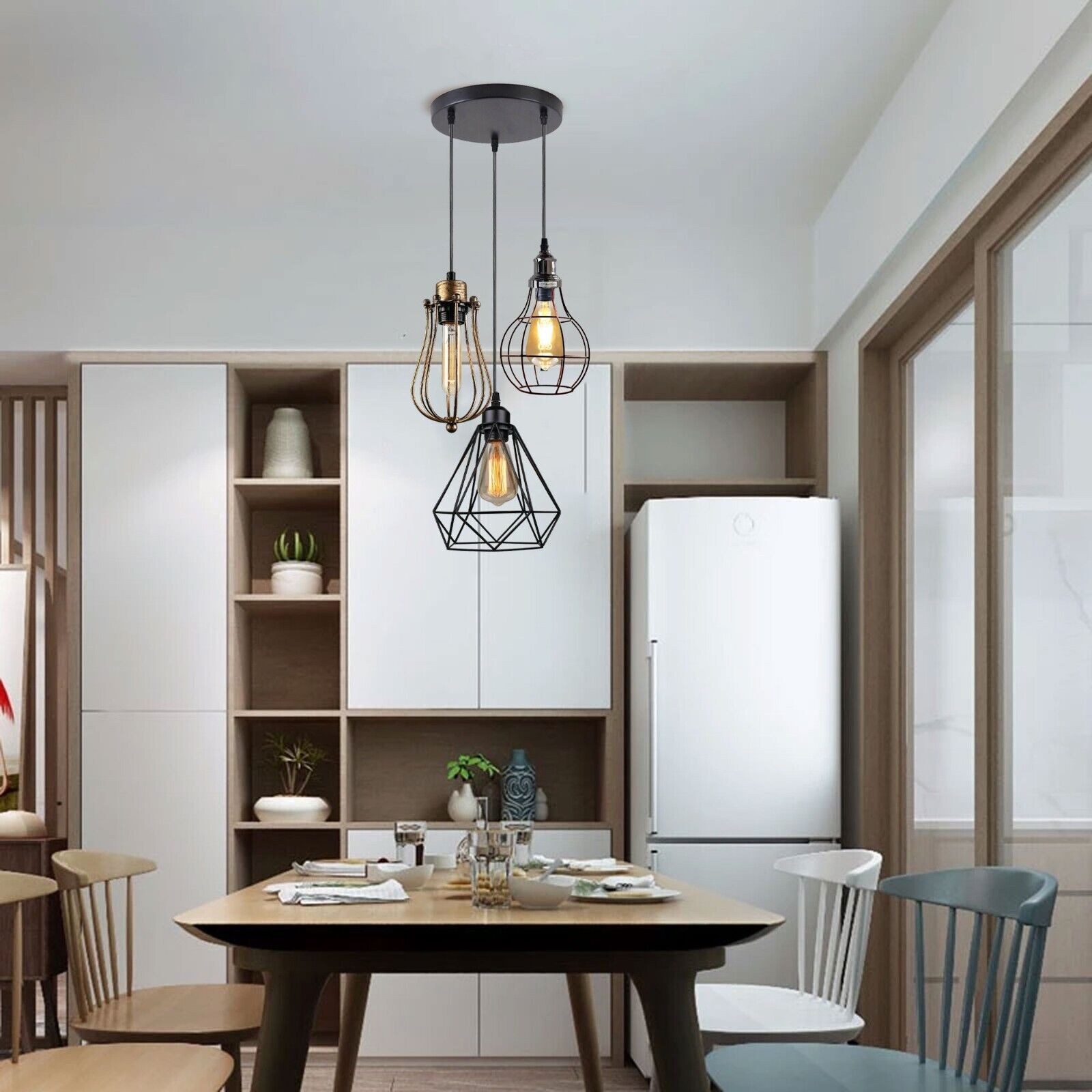 The Trellica Pendant — Triple Cage Cluster