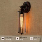 The Blackspire Wall Light — Long Cage