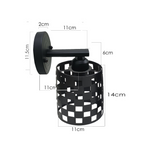 The Barleycroft Wall Light — Perforated Cage Sconce