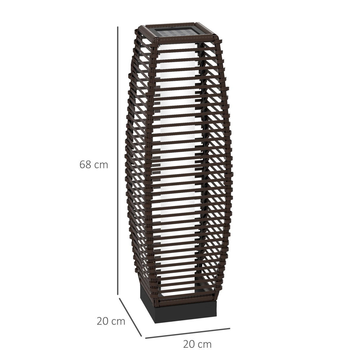 The Bramfield Lantern — Rattan Solar Garden Light