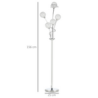 The Aveline Floor Lamp — 5-Light Crystal Bloom Standing Lamp