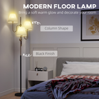The Elysian Floor Lamp — 3-Light Golden Branch Standing Light