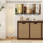The Solstice Floor Lamp — Fabric Column LED Standing Lamp