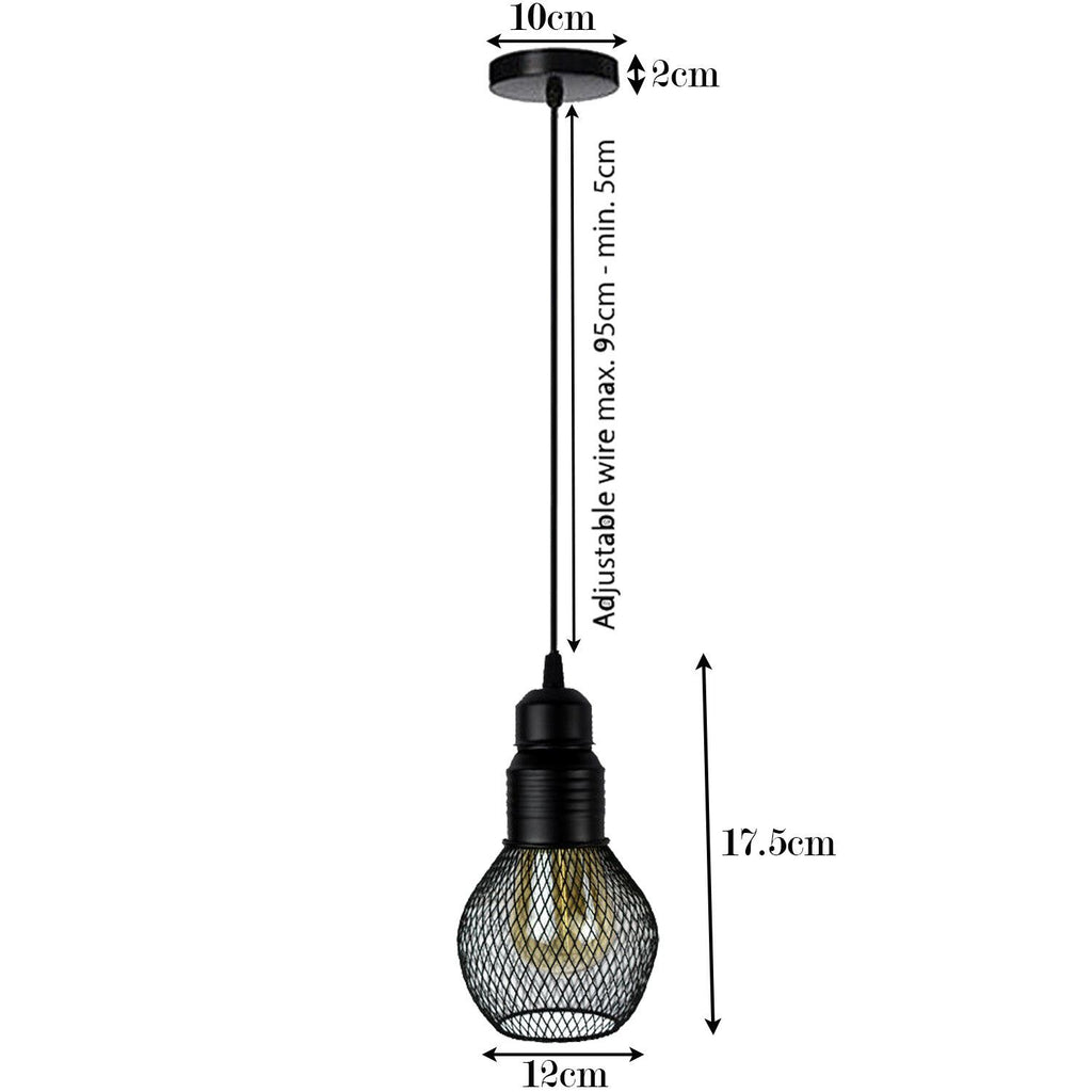 The Fitzroy Pendant — Vintage Cage Ceiling Light