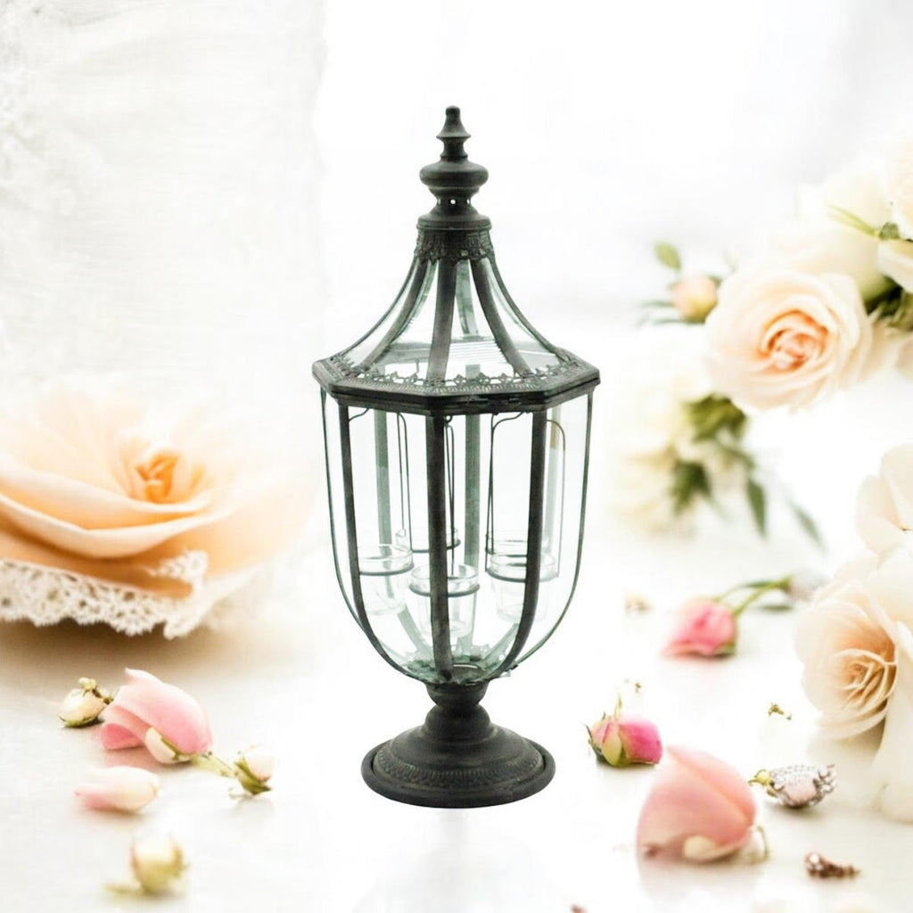The Coastmere Garden Lantern — Antique Metal & Glass