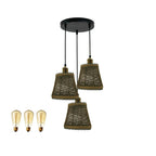 The Reedfall Pendant — 3-Arm Rattan