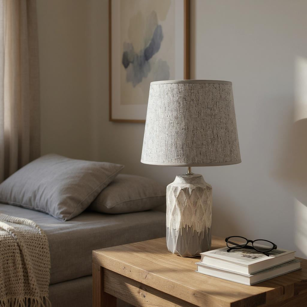 The Silvermarl — Two-Tone Ceramic Table Lamp