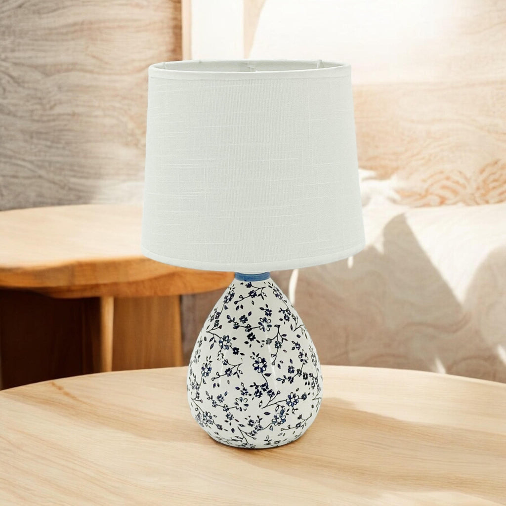 The Bramble Table Lamp — Floral Ceramic Bedside Lamp