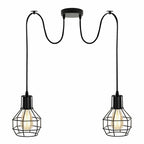 The Kelbrook Pendant — Adjustable Twin Cage Cluster