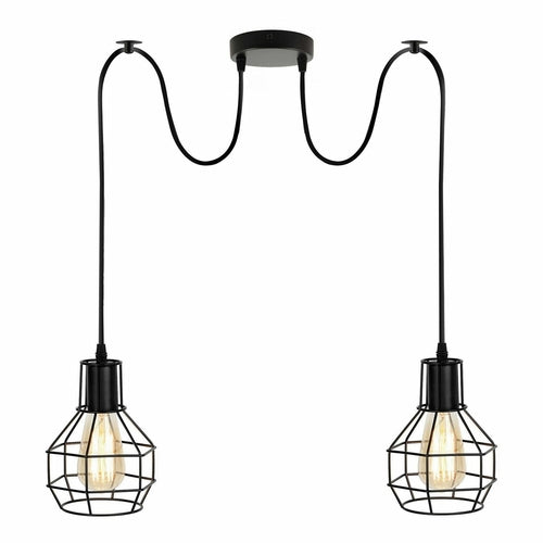 The Kelbrook Pendant — Adjustable Twin Cage Cluster