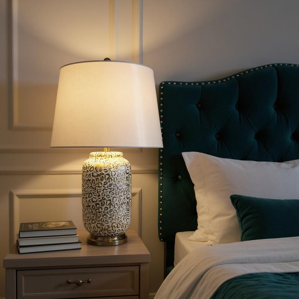 The Applecross Table Lamp — Woven Ceramic