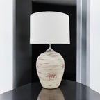 The Amara Lamp — Rustic Ceramic, Cream
