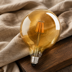 Soho — Amber Glass Globe LED Bulb, G125 E27 Dimmable 8W — product image 2