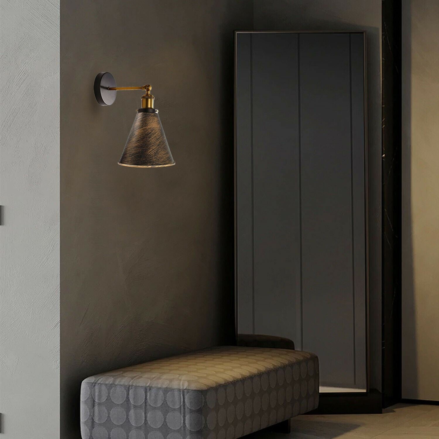 The Winterton Sconce — Adjustable Cone Wall Light