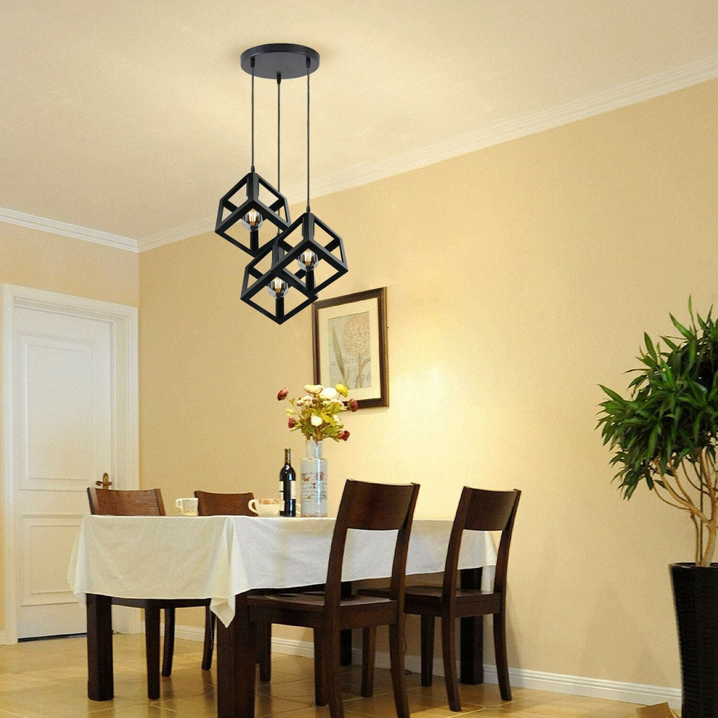The Prismara Pendant — 3-Cluster Geometric Cube