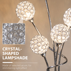 The Aveline Floor Lamp — 5-Light Crystal Bloom Standing Lamp
