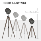 The Callahan Floor Lamp — Pine Tripod Spotlight Standing Lamp