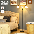The Harlan Floor Lamp — 3-Arm Tree Standing Lamp