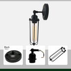 The Blackspire Wall Light — Long Cage