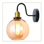 The Sandmere Wall Light — Amber Glass