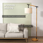 The Winslet Floor Lamp — Rotating Drum Shade Standing Lamp