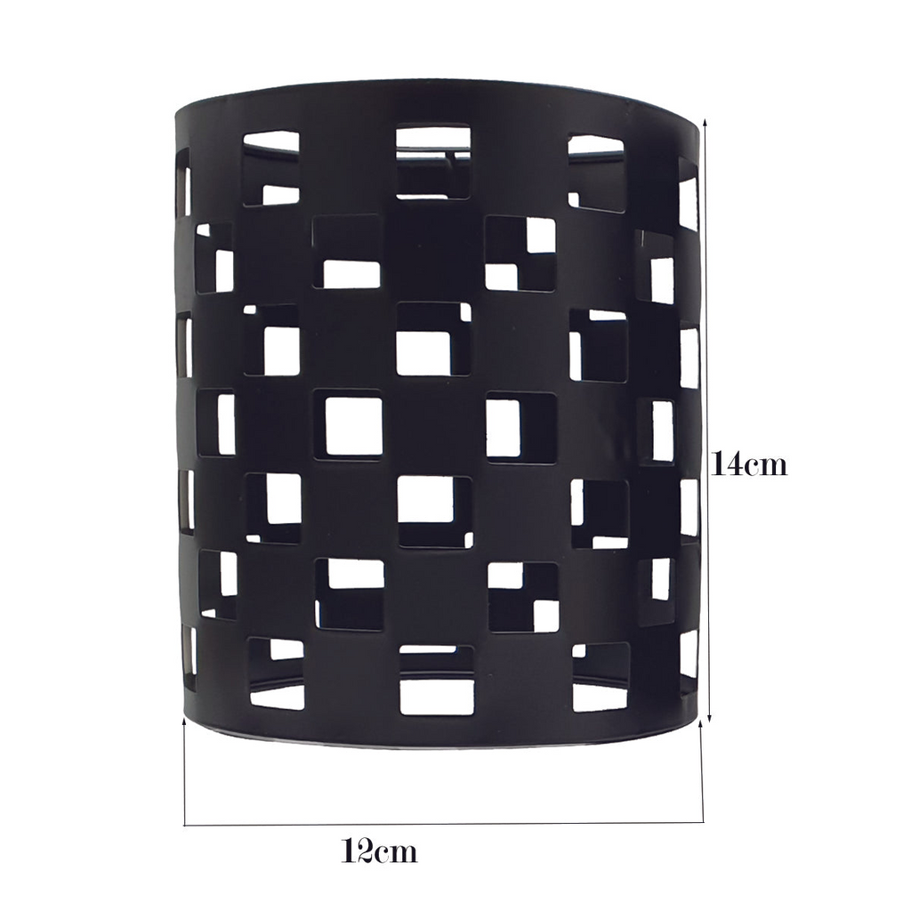 The Barleycroft Wall Light — Perforated Cage Sconce