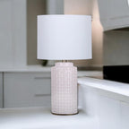 The Applecross Table Lamp — Woven Ceramic