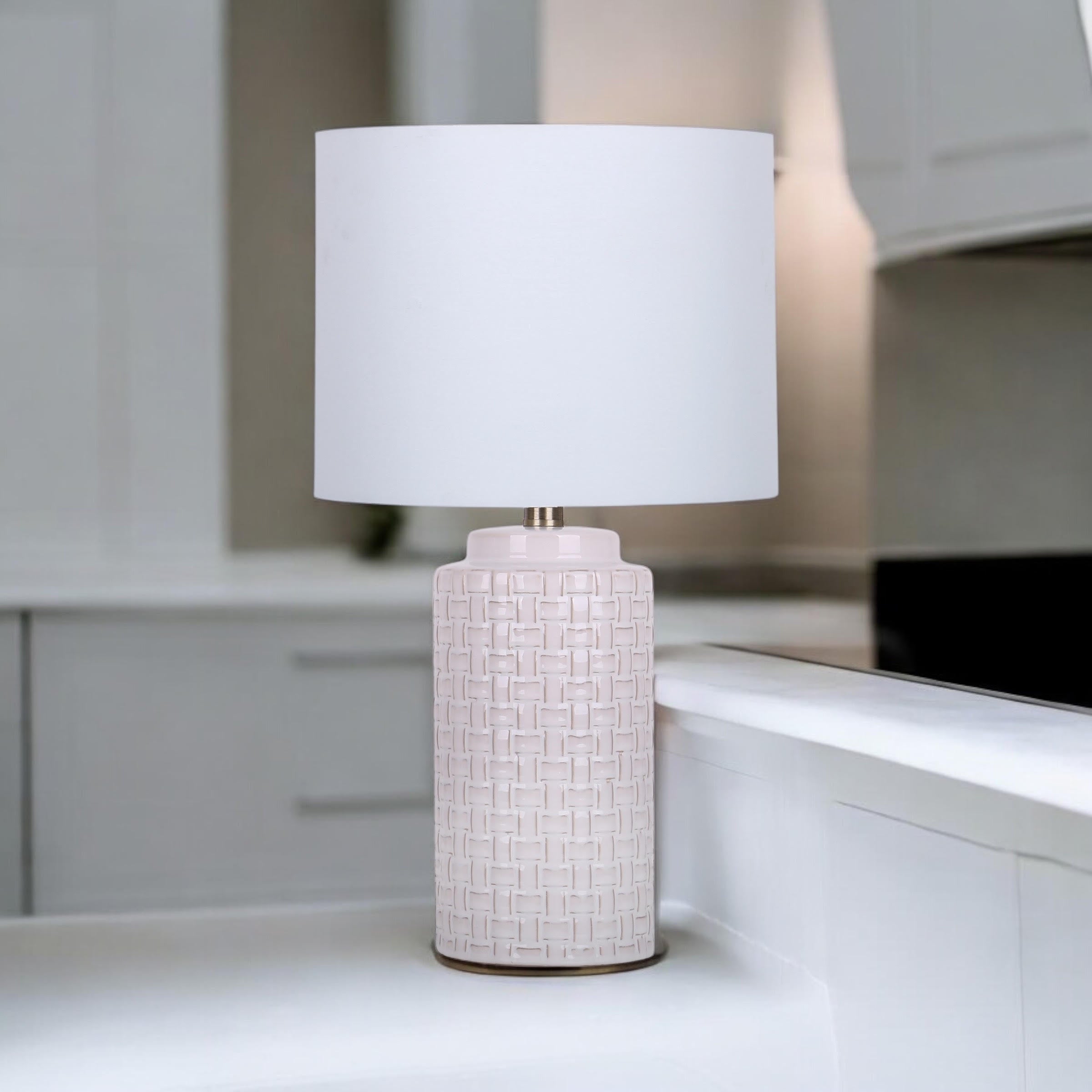 The Applecross Table Lamp — Woven Ceramic