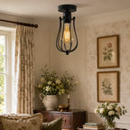 Fournier — Black Balloon Cage E27 Ceiling Pendant — product image 2