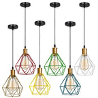 The Prism Pendant — Faceted Cage, Multiple Finishes