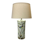 The Linnet Lamp — Bird & Botanical Ceramic Design